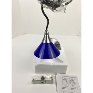 Premier Blue Glass Mini Pendant Hanging Light Chandelier‎ Chrome